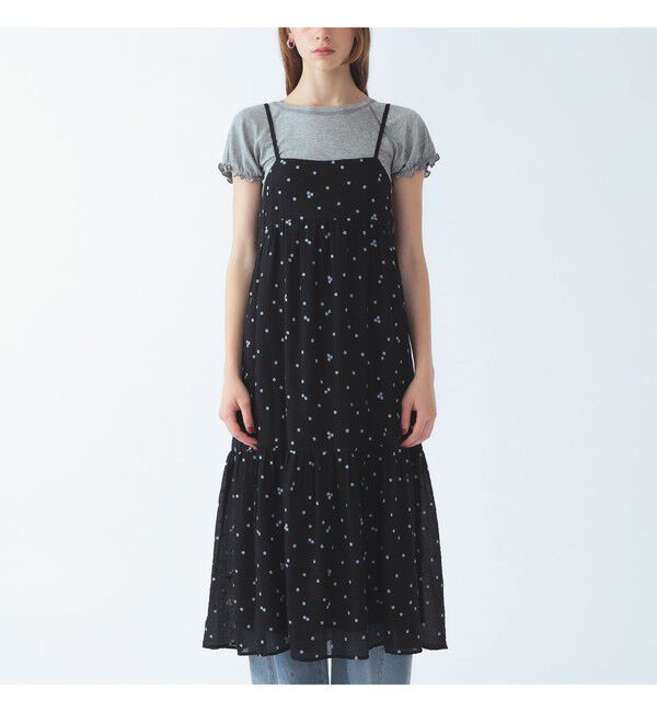 Ray BEAMS 「刺繍 ティアード キャミ ワンピース」|ワンピース|