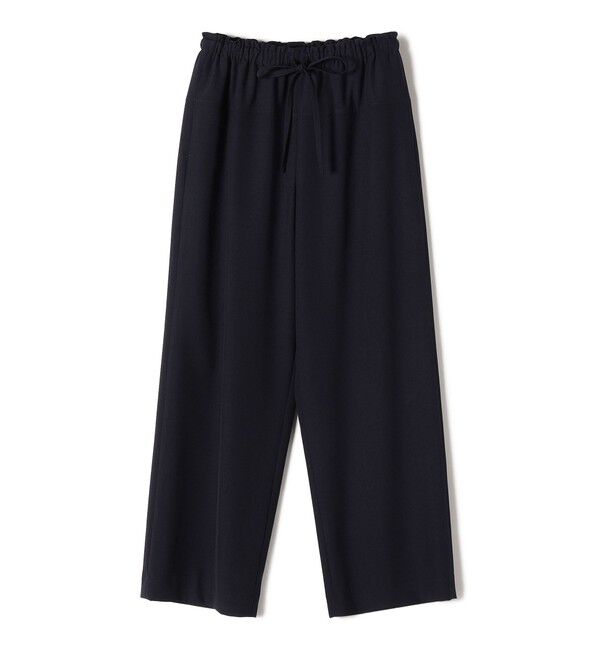 SHIPS for women「SHIPS Primary Navy Label:〈手洗い可能〉梳毛 イージー パンツ」|その他|ネイビー