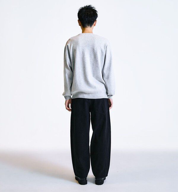 SHIPS「City Ambient Products:〈手洗い可能〉コンパクトリブ ワンポイント ロゴ ニット」|ニット・セーター|