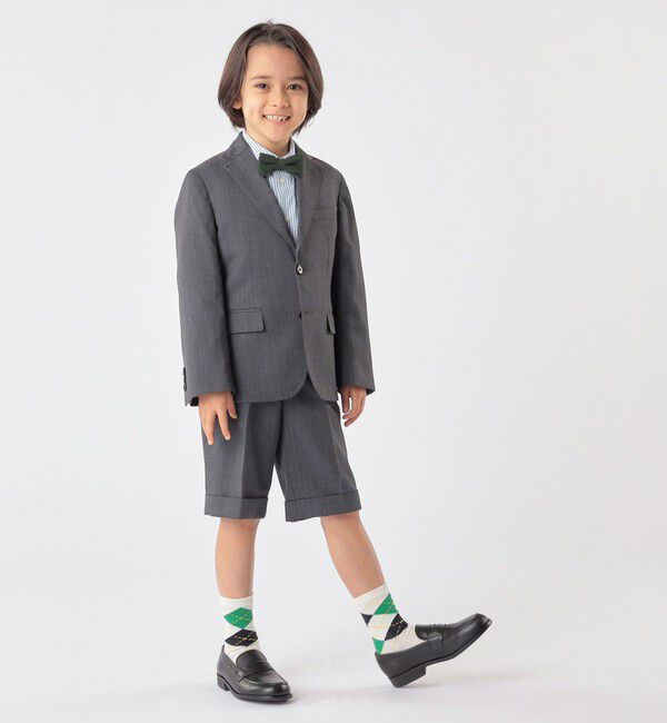 SHIPS KIDS「SHIPS KIDS:100～130cm / ストライプ レギュラーカラー シャツ」|シャツ・ブラウス|