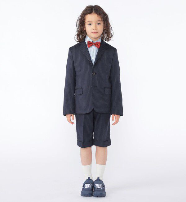 SHIPS KIDS「SHIPS KIDS:100～130cm / ストライプ レギュラーカラー シャツ」|シャツ・ブラウス|