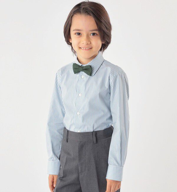 SHIPS KIDS「SHIPS KIDS:100～130cm / ストライプ レギュラーカラー シャツ」|シャツ・ブラウス|
