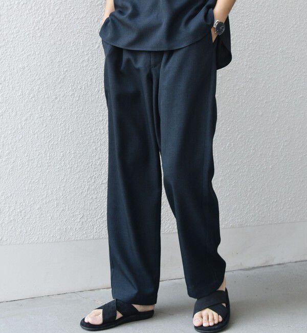 SHIPS any「SHIPS any:〈洗濯機可能〉リネンライク セミワイド パンツ(セットアップ対応) 25SS◇」|チノ|