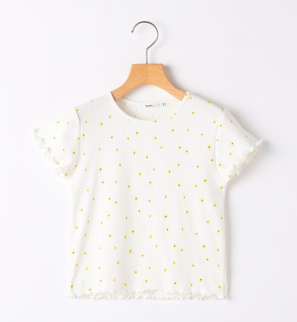 SHIPS KIDS「SHIPS KIDS:100～130cm / フラワー テキスタイル 半袖 TEE」|Tシャツ・カットソー|