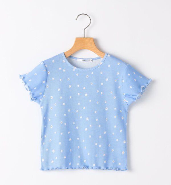 SHIPS KIDS「SHIPS KIDS:100～130cm / フラワー テキスタイル 半袖 TEE」|Tシャツ・カットソー|