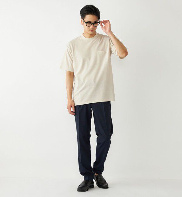 SHIPS Colors 「SHIPS Colors:〈吸水速乾〉リネンブレンド カノコ ビズ Tシャツ◇」|Tシャツ・カットソー|