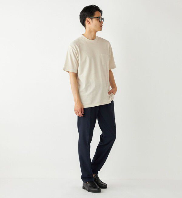SHIPS Colors 「SHIPS Colors:〈吸水速乾〉リネンブレンド カノコ ビズ Tシャツ◇」|Tシャツ・カットソー|