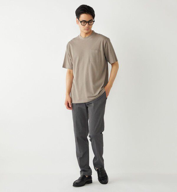 SHIPS Colors 「SHIPS Colors:〈吸水速乾〉リネンブレンド カノコ ビズ Tシャツ◇」|Tシャツ・カットソー|