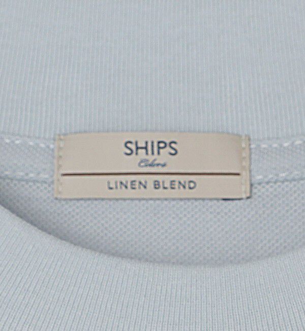 SHIPS Colors 「SHIPS Colors:〈吸水速乾〉リネンブレンド カノコ ビズ Tシャツ◇」|Tシャツ・カットソー|