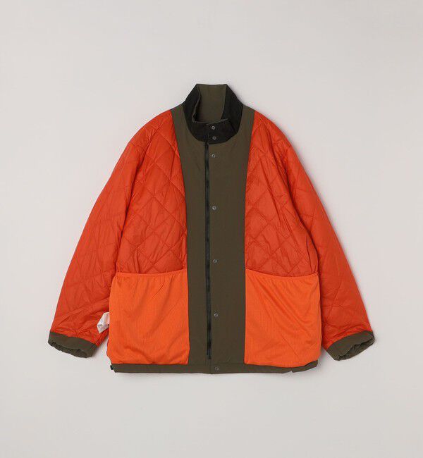 SHIPS any「SHIPS any:〈撥水/防風等〉多機能 中綿 2トーン スタンド ブルゾン 25AW◇」|ダウン|