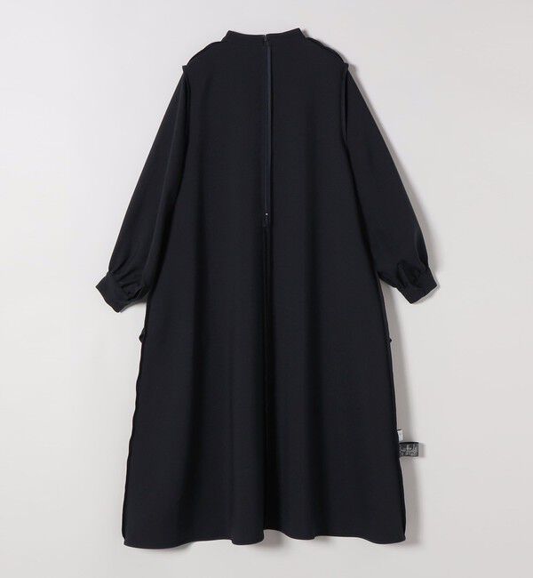 SHIPS any「SHIPS any:〈洗濯機可能〉ダブルクロス フリル パフ スリーブ ワンピース［NAVY BLUE］」|ワンピース|