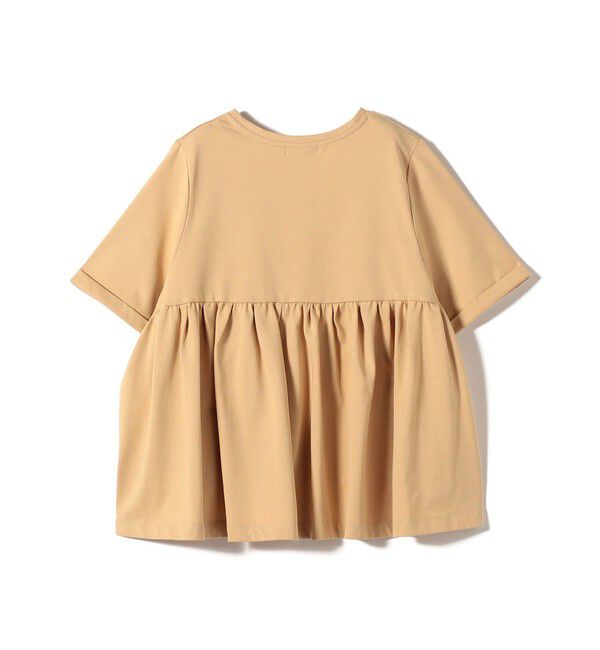 SHIPS for women「【WEB限定】〈接触冷感〉オーガニック コットン バック ギャザー トップス」|Tシャツ・カットソー|