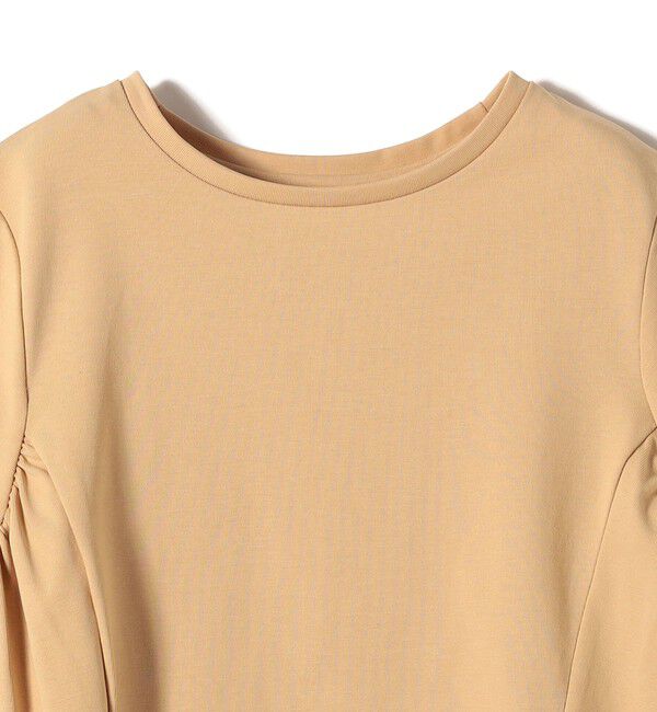 SHIPS for women「【WEB限定】〈接触冷感〉オーガニック コットン バック ギャザー トップス」|Tシャツ・カットソー|