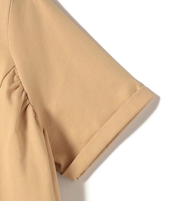 SHIPS for women「【WEB限定】〈接触冷感〉オーガニック コットン バック ギャザー トップス」|Tシャツ・カットソー|