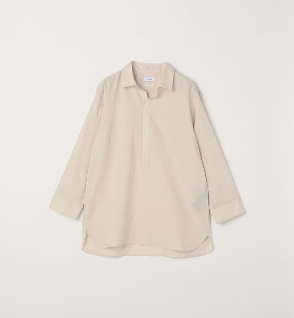 SHIPS any「SHIPS any:〈洗濯機可能〉コットン/リネン 7分袖 スキッパー プルオーバー シャツ 26SS◇」|シャツ・ブラウス|