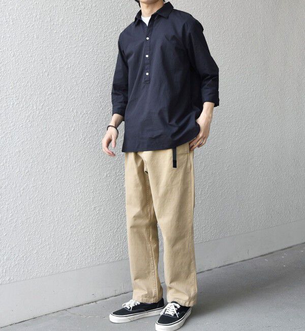 SHIPS any「SHIPS any:〈洗濯機可能〉コットン/リネン 7分袖 スキッパー プルオーバー シャツ 26SS◇」|シャツ・ブラウス|