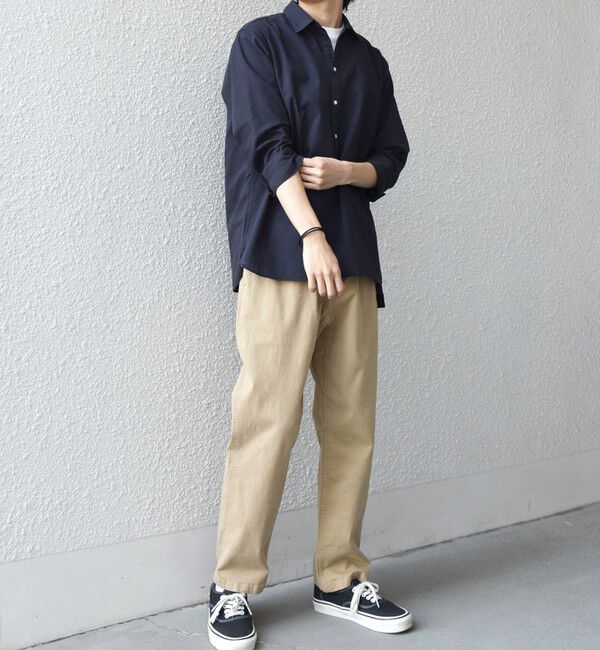 SHIPS any「SHIPS any:〈洗濯機可能〉コットン/リネン 7分袖 スキッパー プルオーバー シャツ 26SS◇」|シャツ・ブラウス|