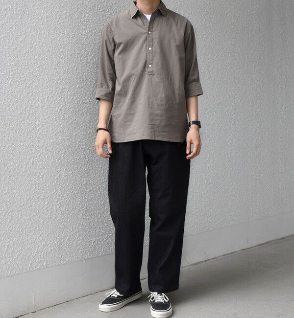SHIPS any「SHIPS any:〈洗濯機可能〉コットン/リネン 7分袖 スキッパー プルオーバー シャツ 26SS◇」|シャツ・ブラウス|