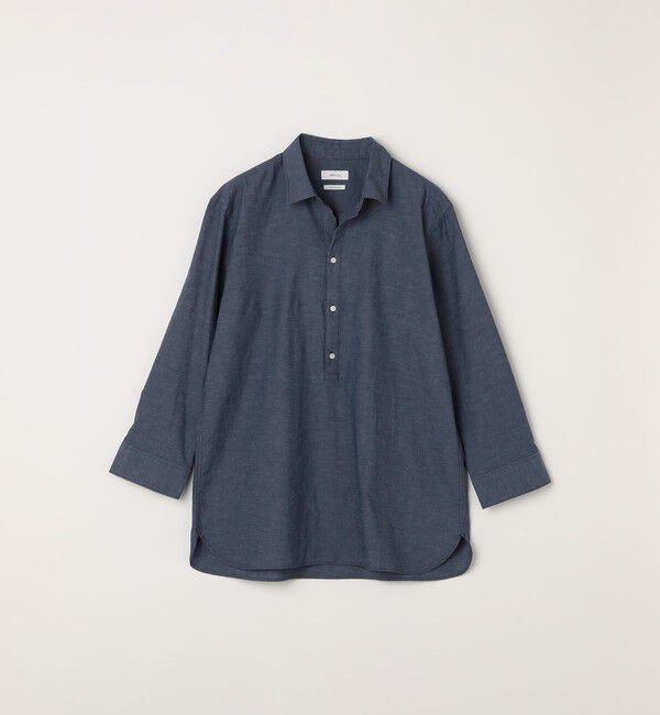 SHIPS any「SHIPS any:〈洗濯機可能〉コットン/リネン 7分袖 スキッパー プルオーバー シャツ 26SS◇」|シャツ・ブラウス|