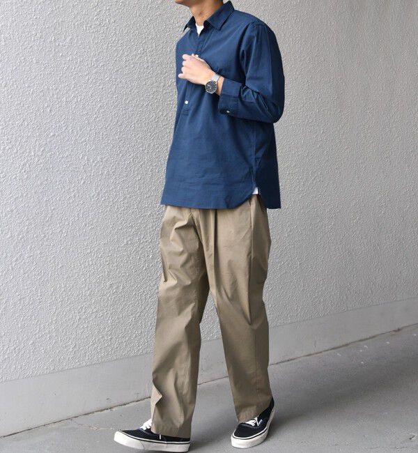 SHIPS any「SHIPS any:〈洗濯機可能〉コットン/リネン 7分袖 スキッパー プルオーバー シャツ 26SS◇」|シャツ・ブラウス|