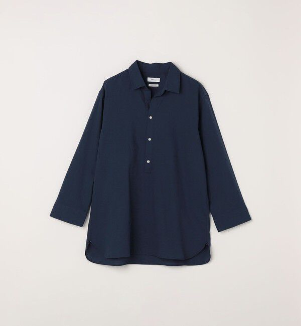 SHIPS any「SHIPS any:〈洗濯機可能〉コットン/リネン 7分袖 スキッパー プルオーバー シャツ 26SS◇」|シャツ・ブラウス|