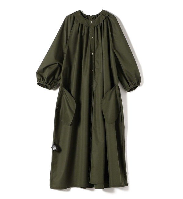 SHIPS for women「SHIPS Primary Navy Label:〈手洗い可能〉撥水 羽織 ギャザー ワンピース」|ワンピース|
