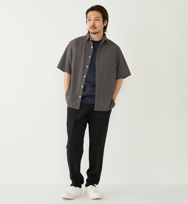 SHIPS Colors 「SHIPS Colors:〈接触冷感・吸水速乾・洗濯機可能〉ライト シアサッカー シャツ」|シャツ・ブラウス|