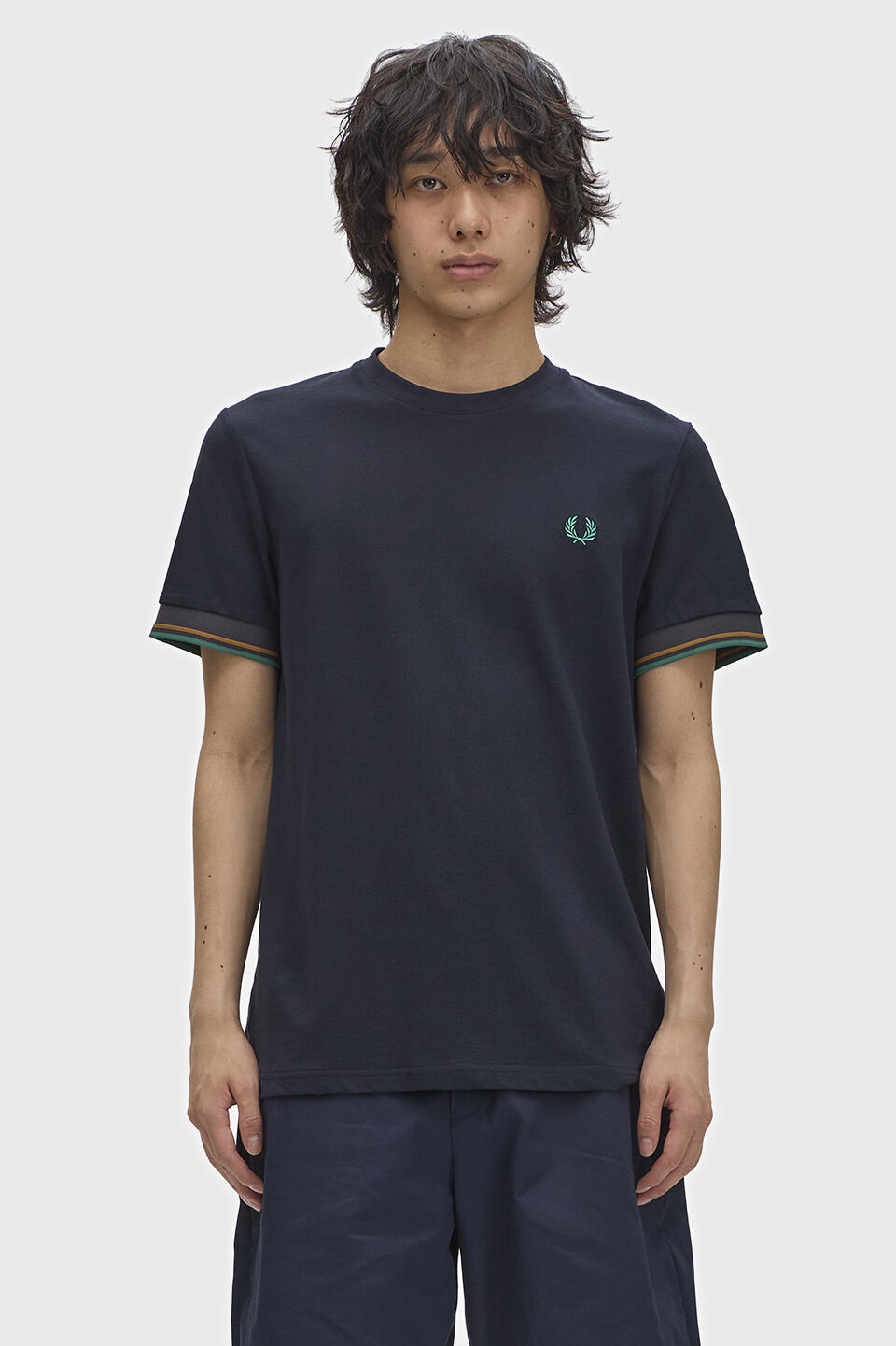 FRED PERRY 「FRED PERRY／Twin Tipped Cuff T-Shirt／ツインティップカフスTシャツ」|Tシャツ・カットソー|
