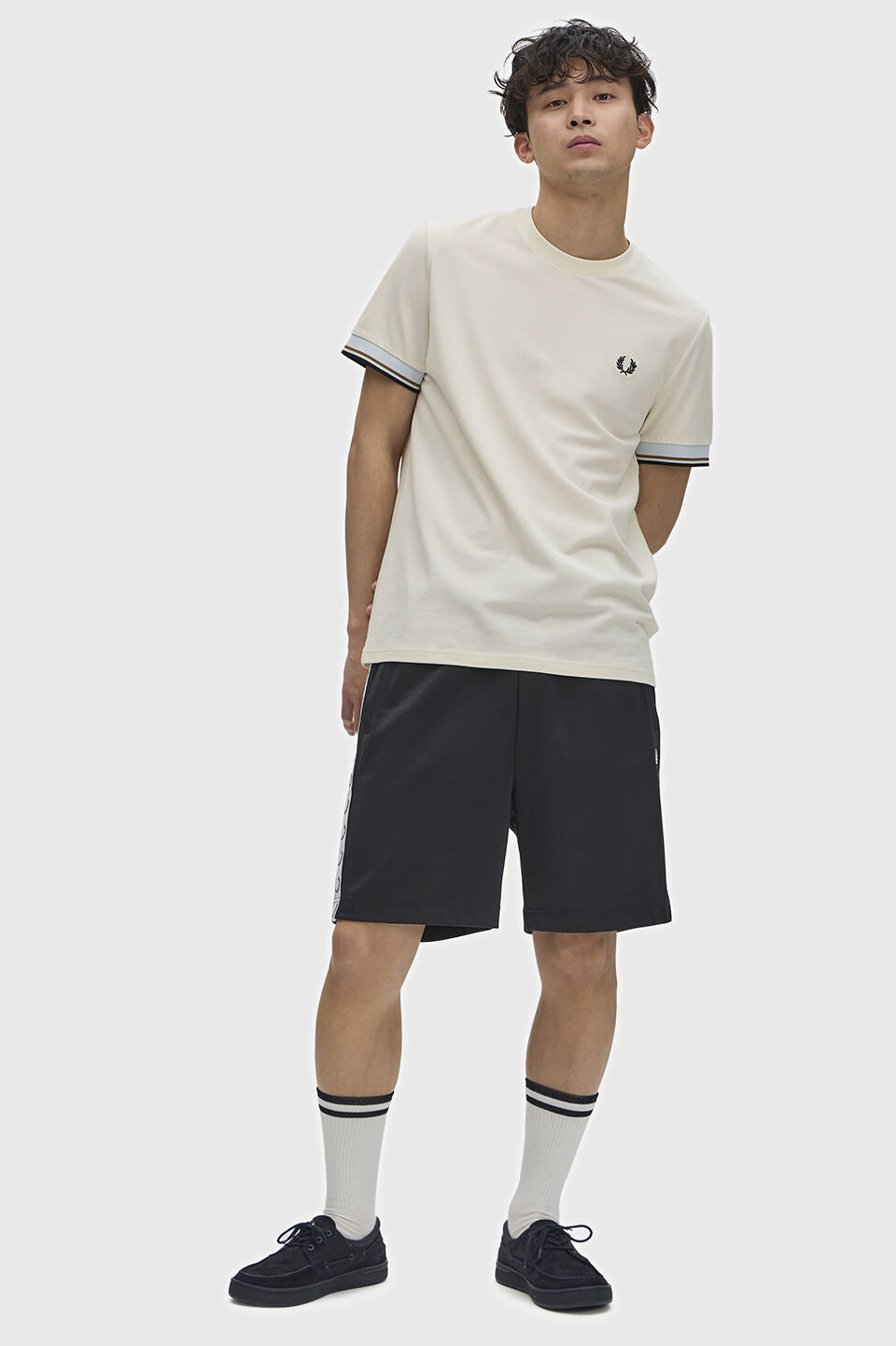 FRED PERRY 「FRED PERRY／Twin Tipped Cuff T-Shirt／ツインティップカフスTシャツ」|Tシャツ・カットソー|