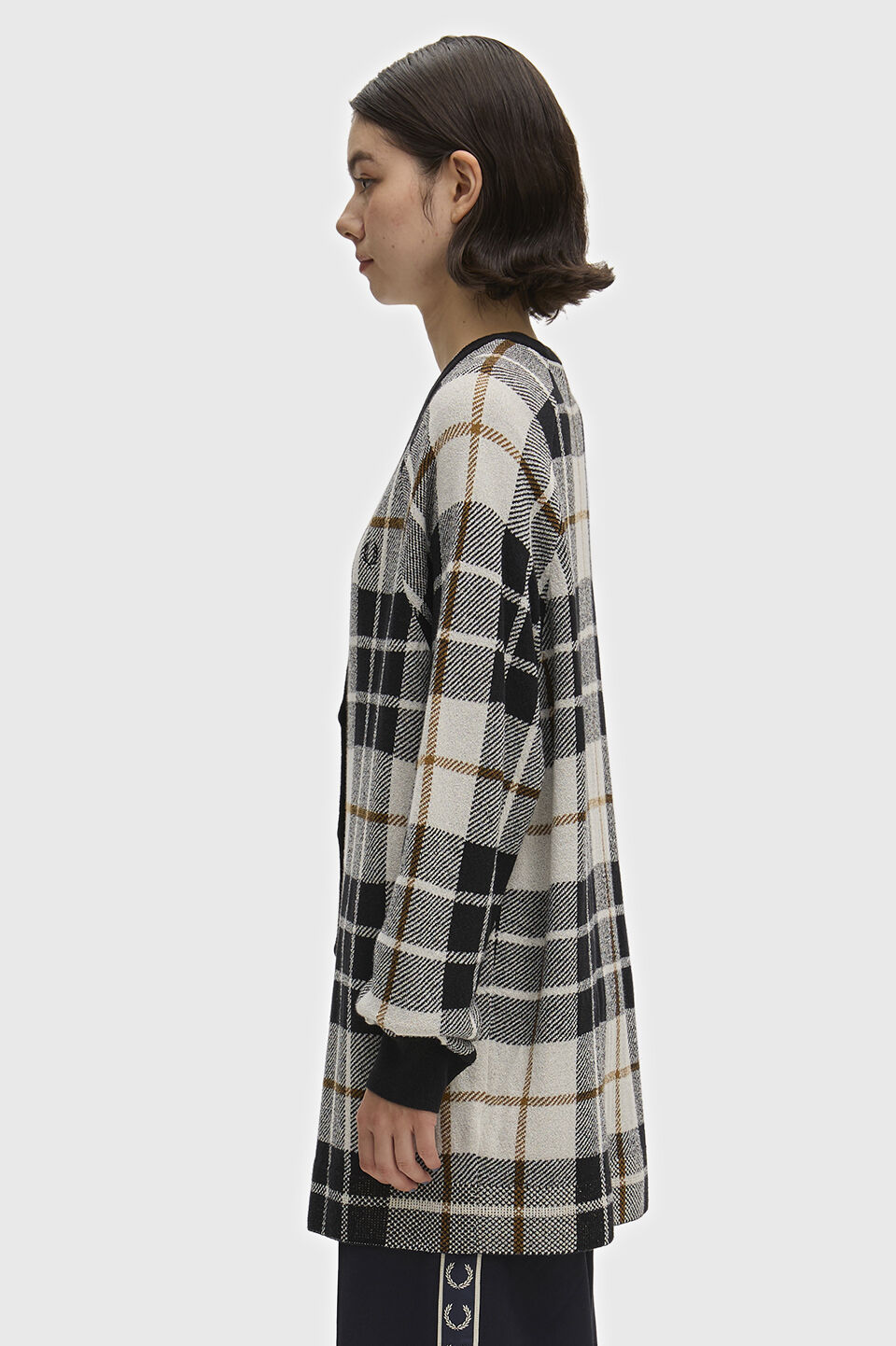 FRED PERRY 「FRED PERRY／Boucle Tartan Cardigan／タータンチェックカーディガン」|カーディガン|