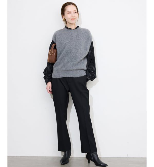 SLOBE IENA「《吸湿発熱/WEBのみ4サイズ展開》CIRCULATE WARM スティックパンツ」|スラックス|