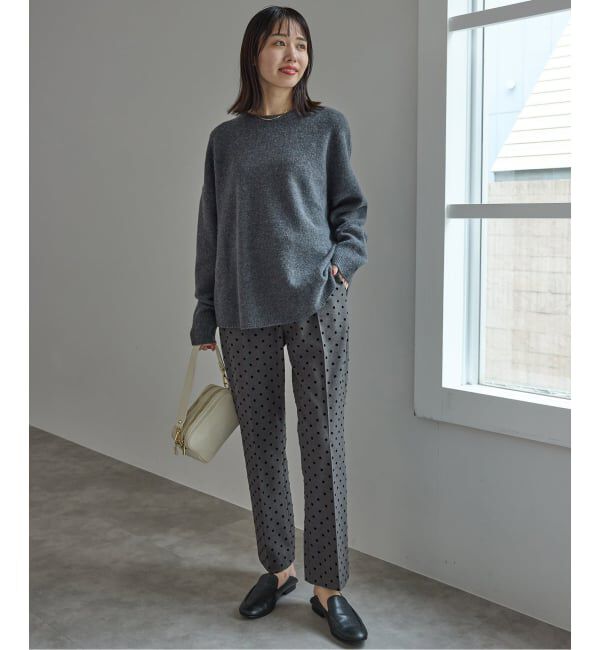 SLOBE IENA「《吸湿発熱/WEBのみ4サイズ展開》CIRCULATE WARM スティックパンツ」|スラックス|