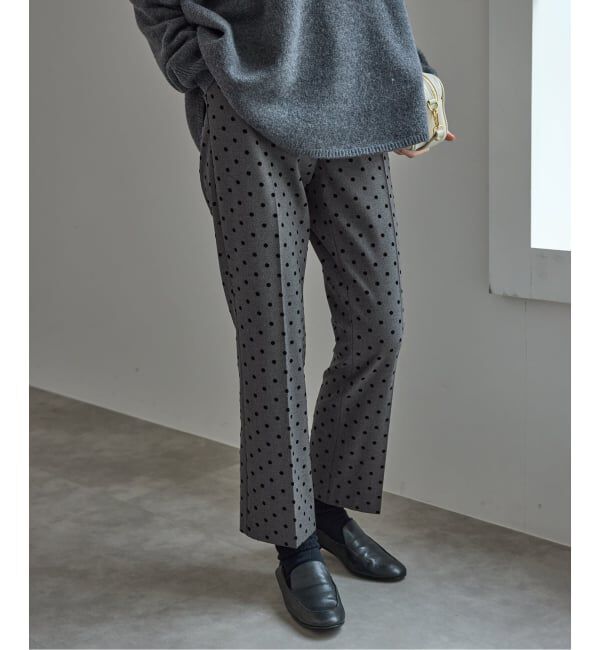 SLOBE IENA「《吸湿発熱/WEBのみ4サイズ展開》CIRCULATE WARM スティックパンツ」|スラックス|グレーA