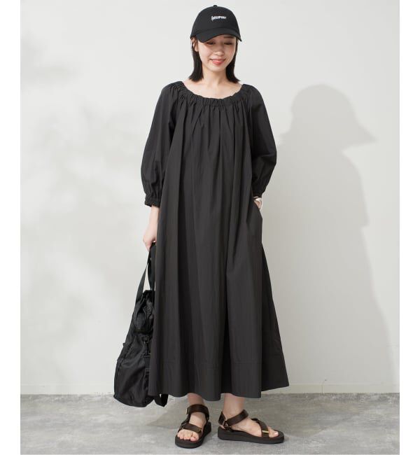 SLOBE IENA「CPAブロードオフショルテントラインワンピース」|ワンピース|
