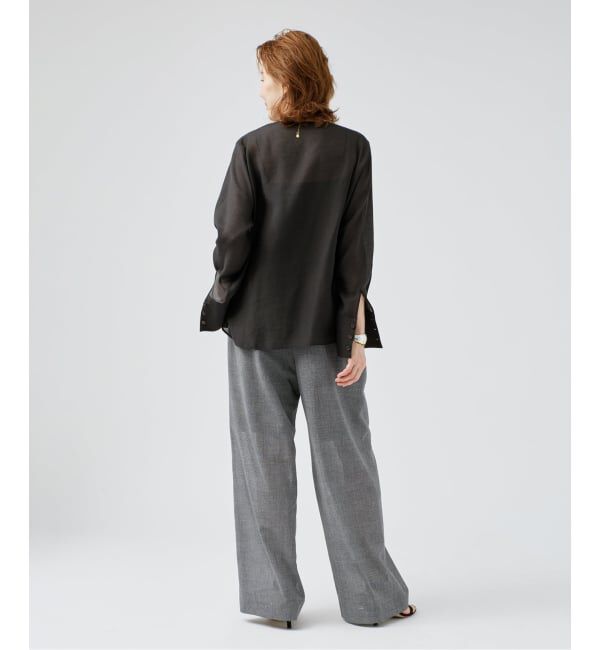 VERMEIL par iena「Glen Check イージーパンツ」|スラックス|