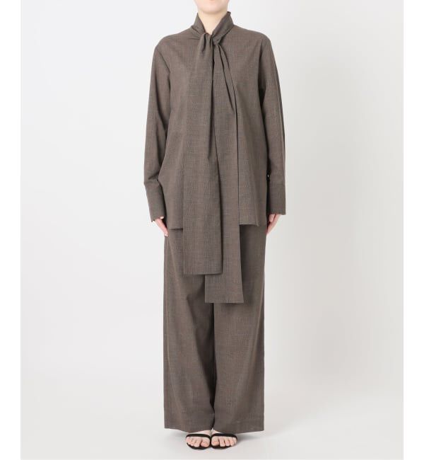 VERMEIL par iena「Glen Check イージーパンツ」|スラックス|