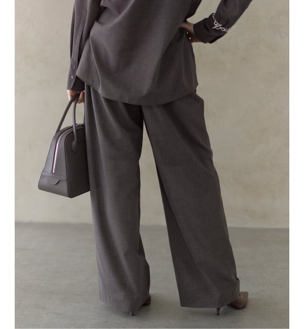VERMEIL par iena「Glen Check イージーパンツ」|スラックス|