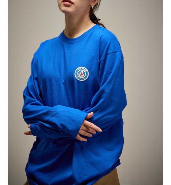 Paris Saint-Germain「【Paris Saint-Germain / パリ・サン＝ジェルマン】 JP EMBLEM L/S」|Tシャツ・カットソー|ブルー A
