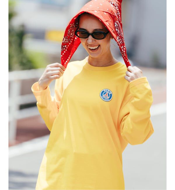 Paris Saint-Germain「【Paris Saint-Germain / パリ・サン＝ジェルマン】 JP EMBLEM L/S」|Tシャツ・カットソー|イエロー