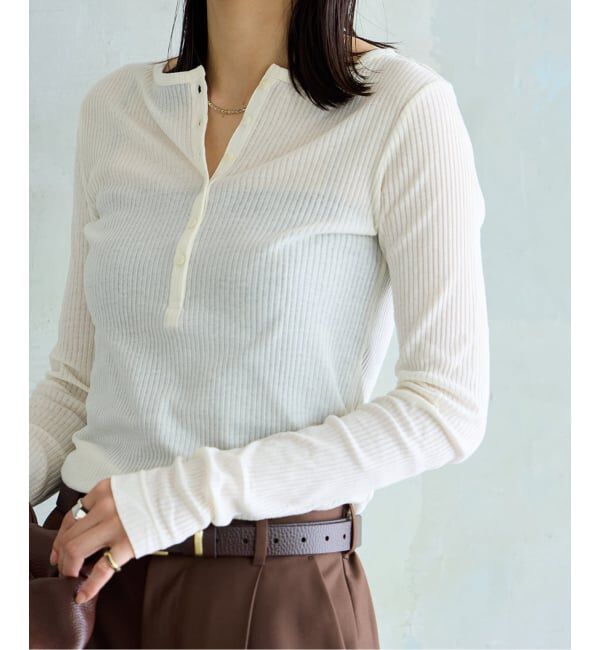 JOURNAL STANDARD「《追加2》シアーテレコヘンリーネックプルオーバー」|Tシャツ・カットソー|