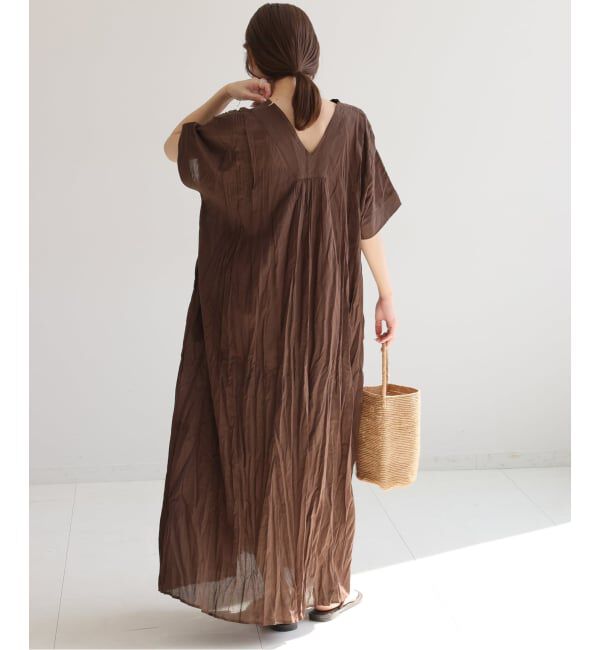 JOURNAL STANDARD relume「《追加 / 新色》コットンボイルクリンクルタックカフタンワンピース」|ワンピース|