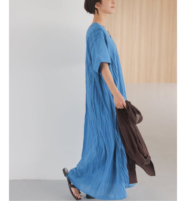 JOURNAL STANDARD relume「《追加 / 新色》コットンボイルクリンクルタックカフタンワンピース」|ワンピース|
