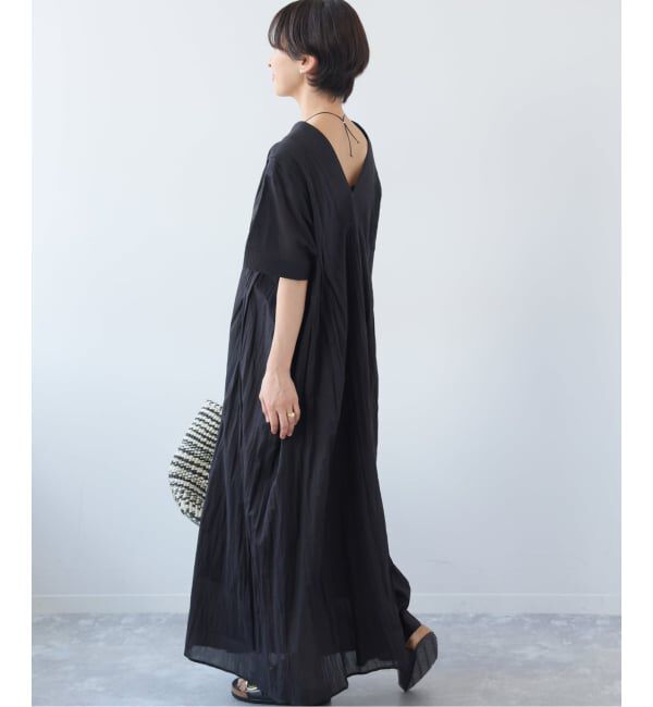 JOURNAL STANDARD relume「《追加 / 新色》コットンボイルクリンクルタックカフタンワンピース」|ワンピース|