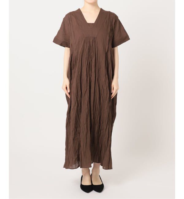 JOURNAL STANDARD relume「《追加 / 新色》コットンボイルクリンクルタックカフタンワンピース」|ワンピース|