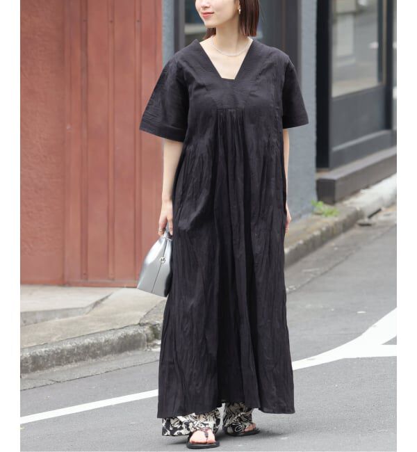 JOURNAL STANDARD relume「《追加 / 新色》コットンボイルクリンクルタックカフタンワンピース」|ワンピース|
