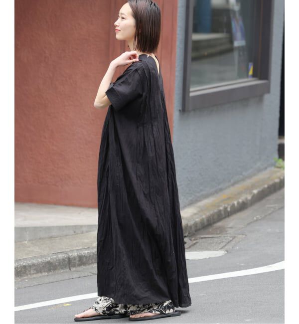 JOURNAL STANDARD relume「《追加 / 新色》コットンボイルクリンクルタックカフタンワンピース」|ワンピース|