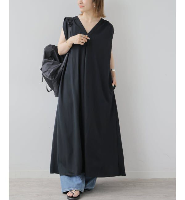 JOURNAL STANDARD relume「Vネックタックギャザーワンピース」|ワンピース|ブラック