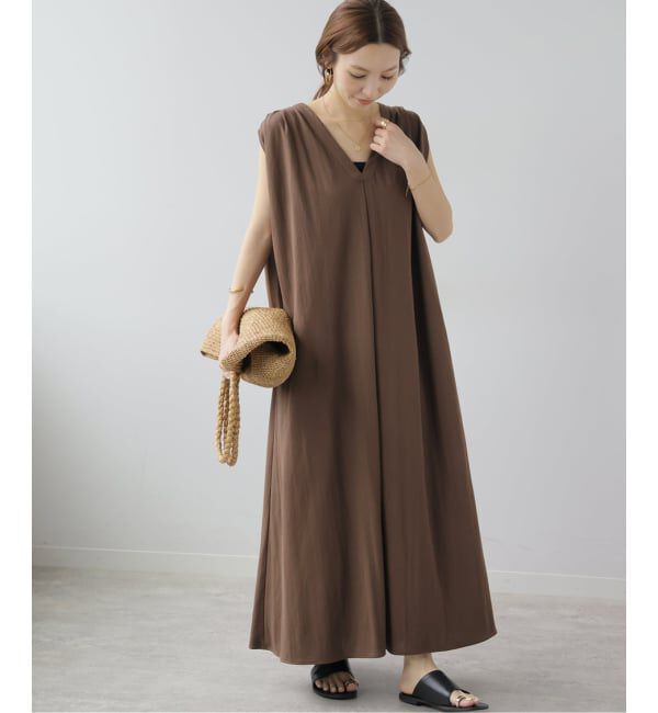 JOURNAL STANDARD relume「Vネックタックギャザーワンピース」|ワンピース|