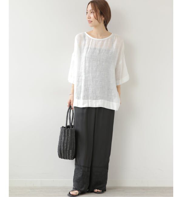 JOURNAL STANDARD relume「サテンエンブロイダリーヘムパンツ」|その他|