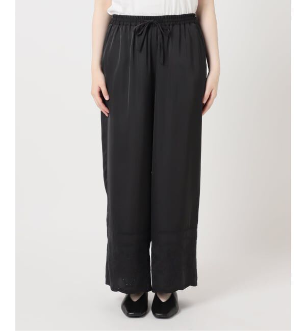 JOURNAL STANDARD relume「サテンエンブロイダリーヘムパンツ」|その他|